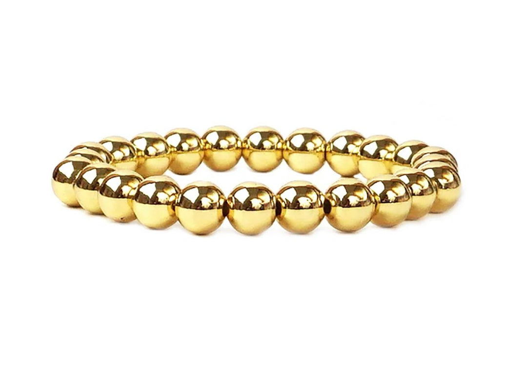 8mm Brass Ball Bracelet