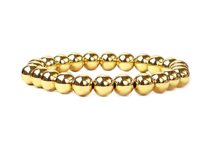 8mm Brass Ball Bracelet