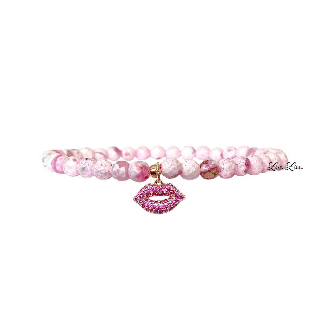 Cotton Candy Lips Ankle Bracelet