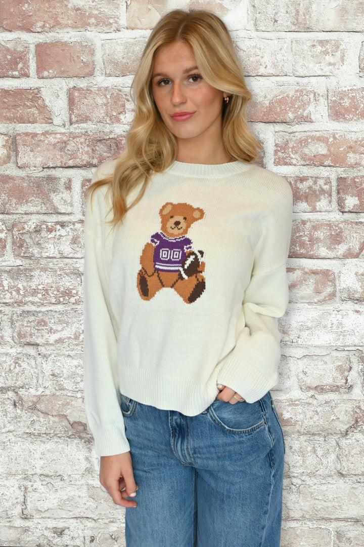 Game On Teddy Bear Sweater