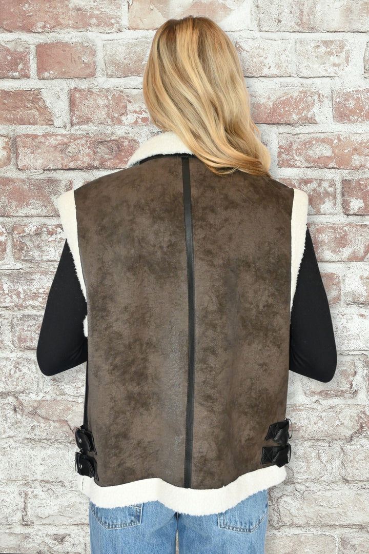Sabrina Shearling Vest