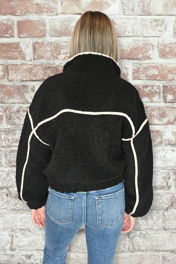 Jade Sherpa Bomber Jacket