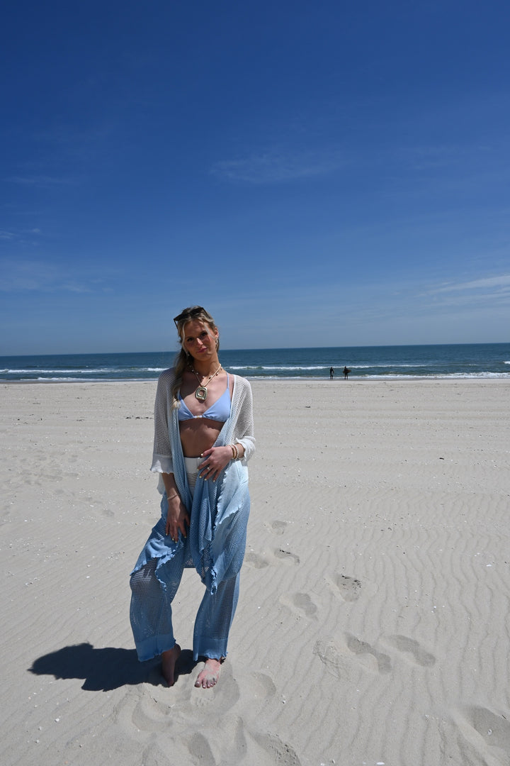 Dip Dye Mesh Knit Pants