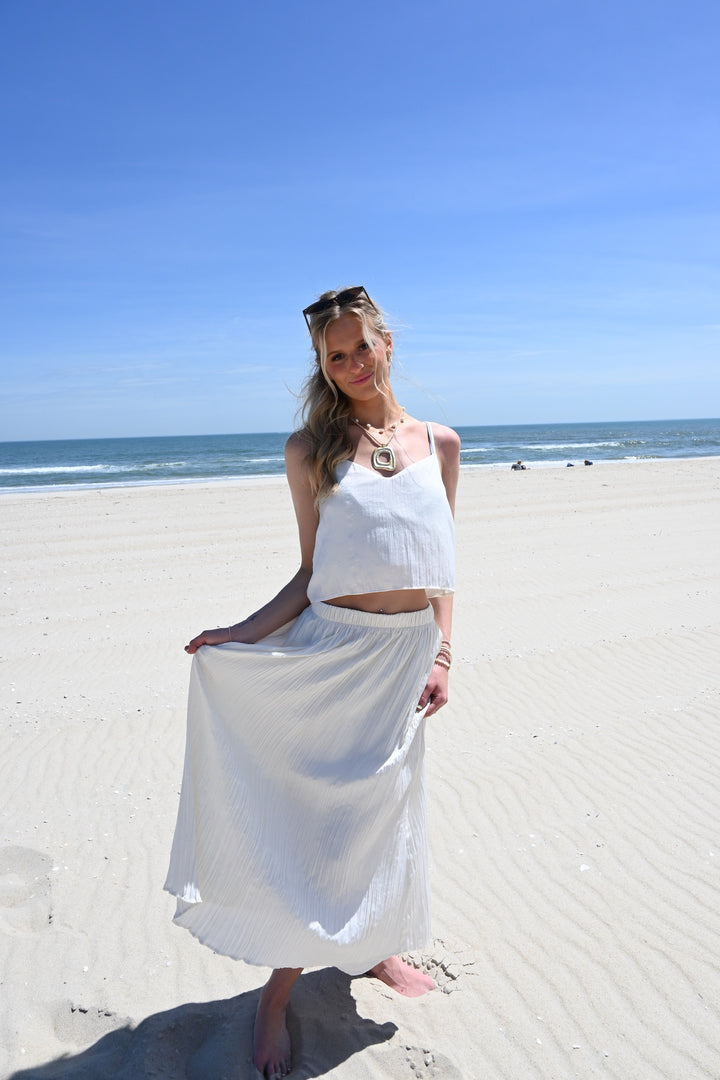 Nicoline Crinkle Midi Skirt