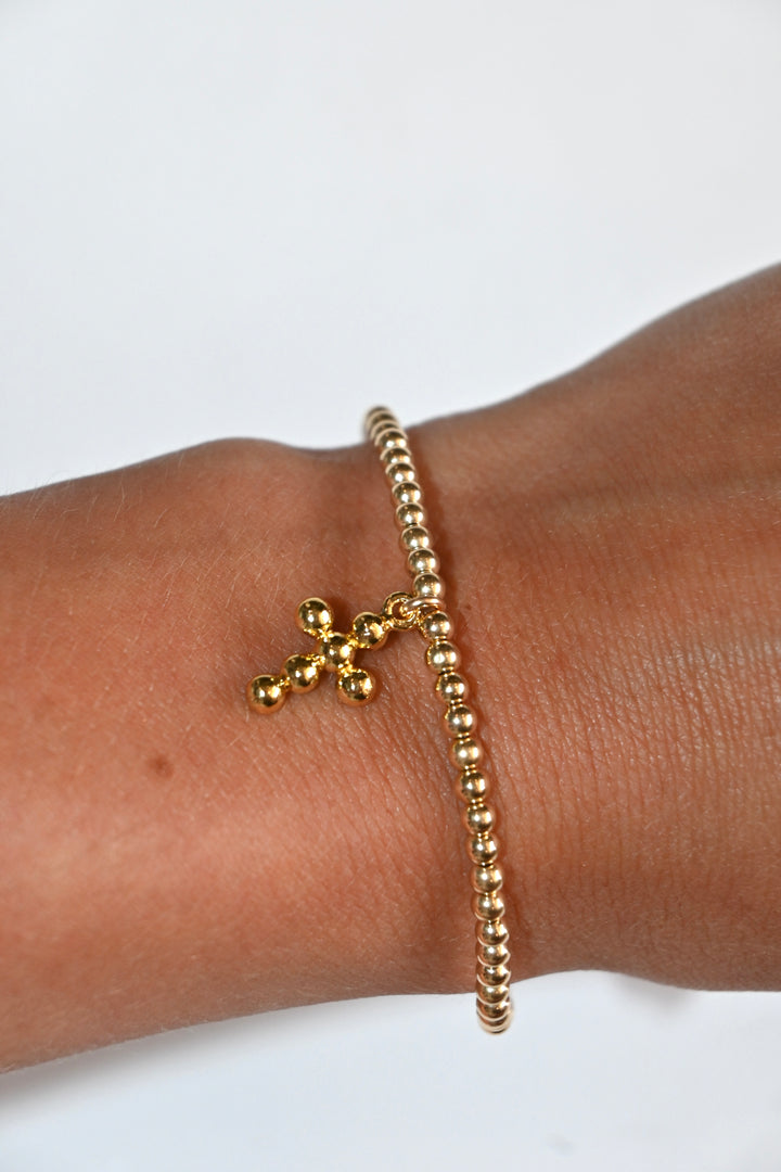 Bubble Cross Bracelet