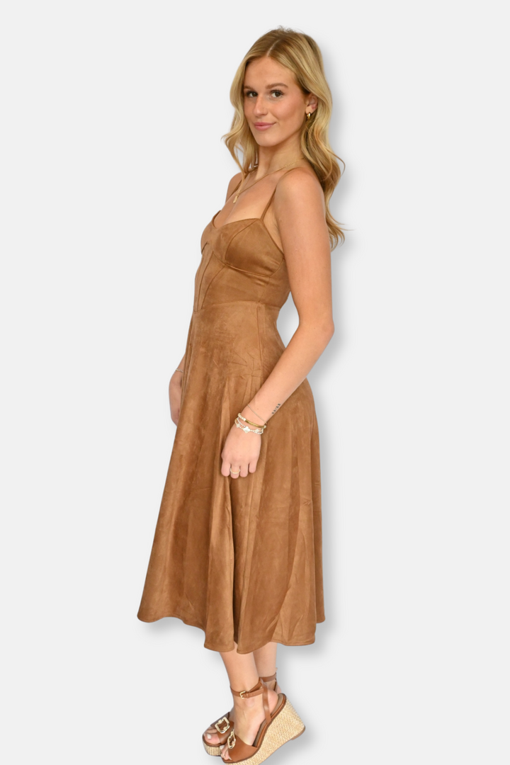 Sutton Suede Corset Dress