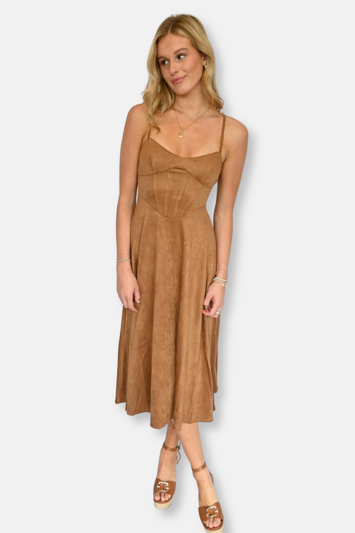 Sutton Suede Corset Dress