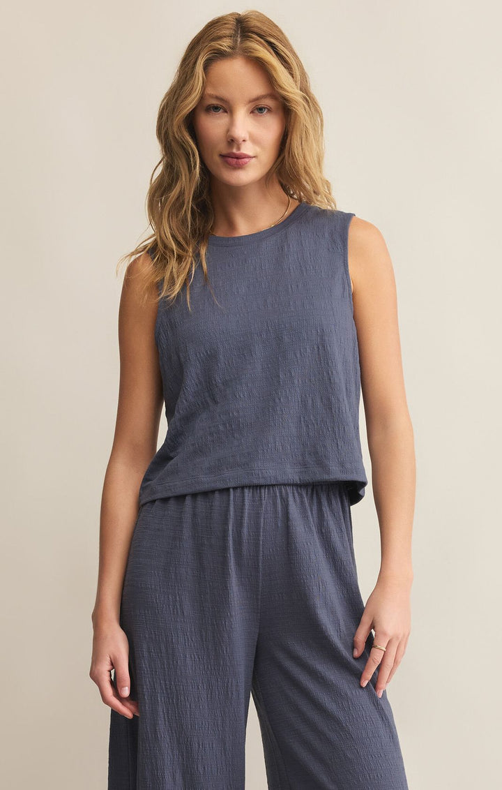 Sloane Textured Sleeveless Top