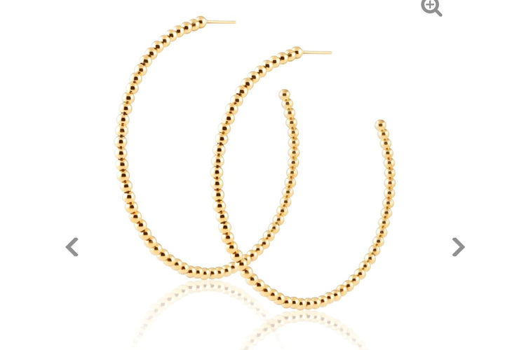 Chelsea Beaded Hoops