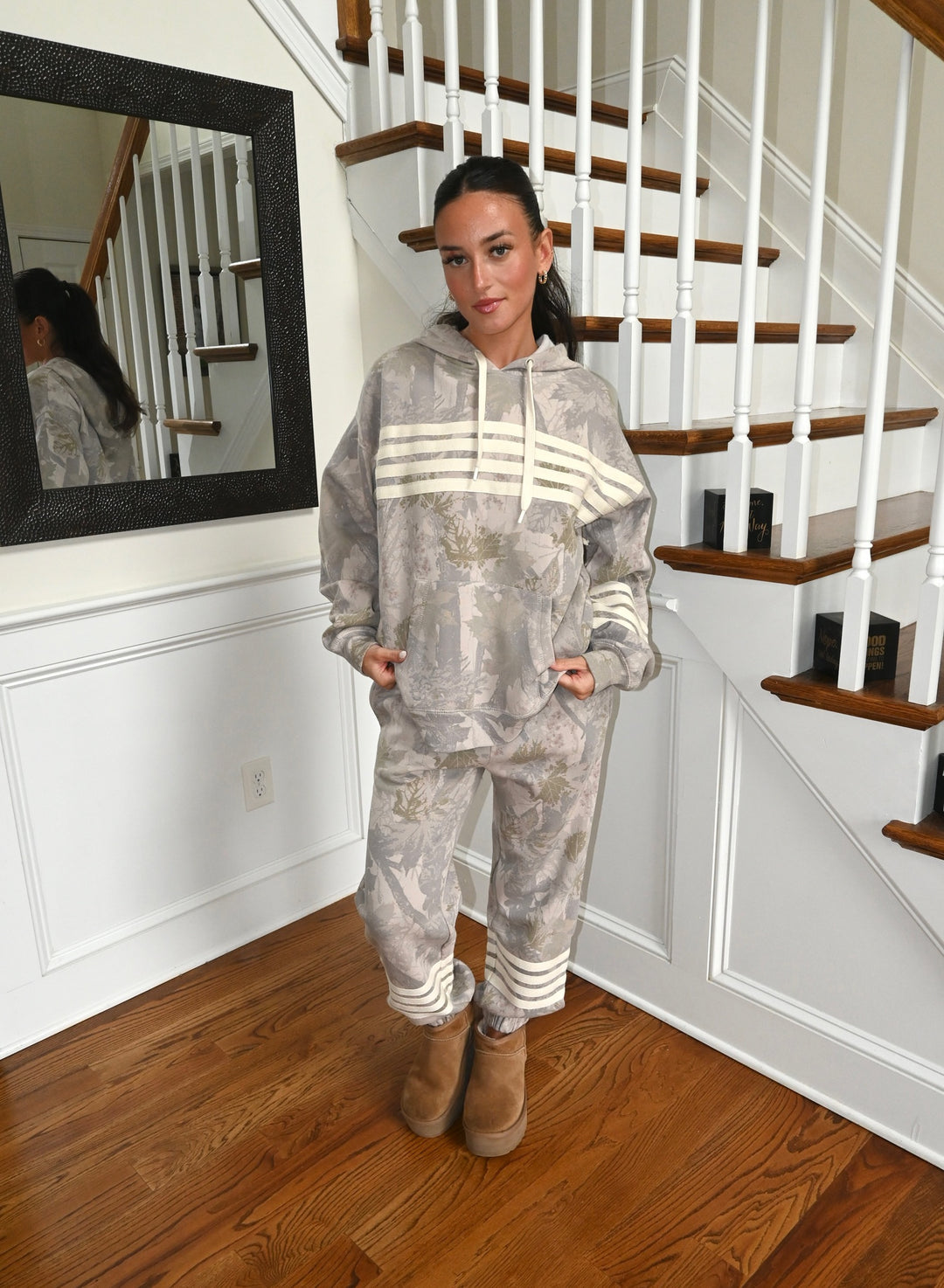 Camo Fleece Printed Hoodie