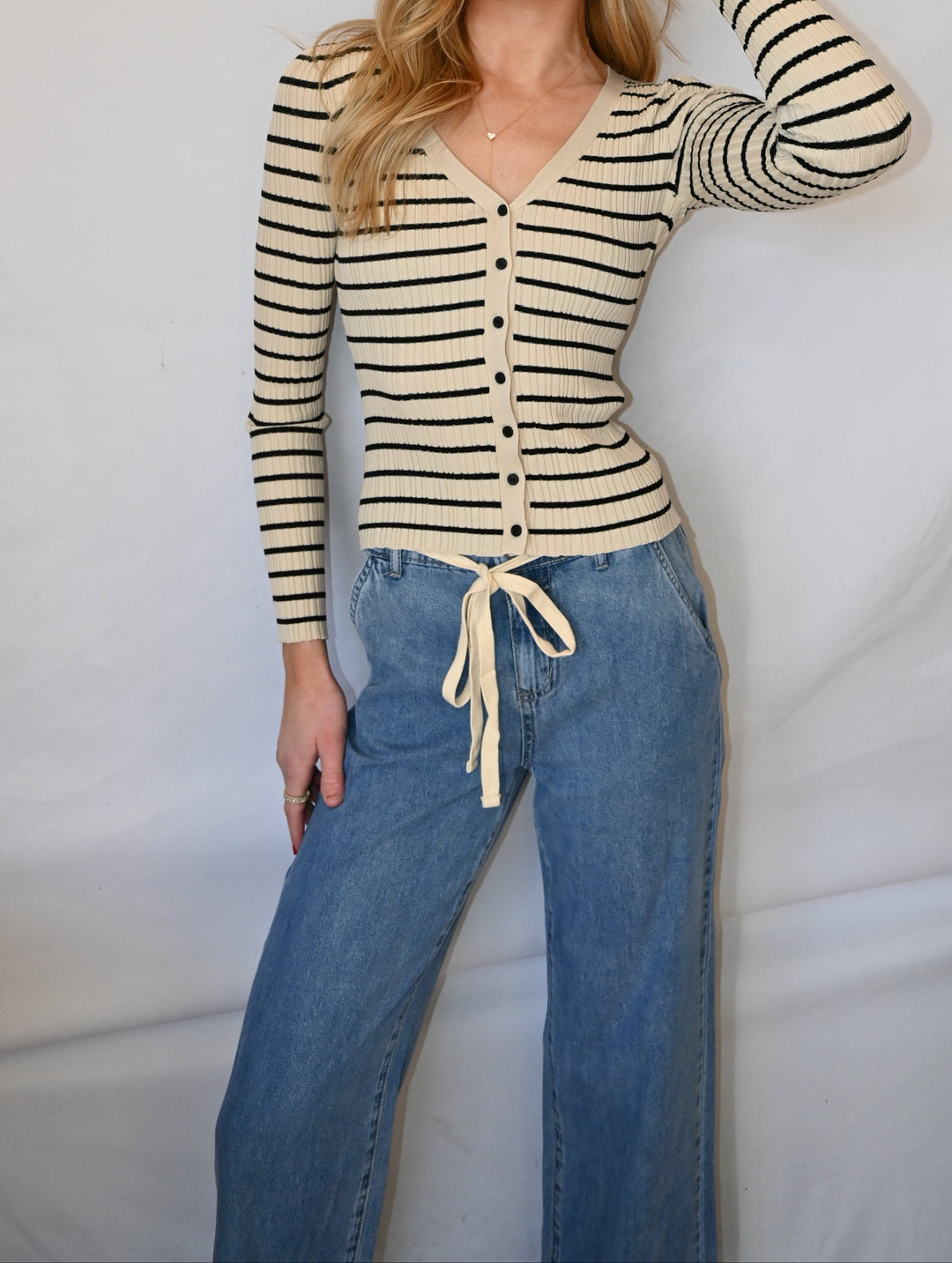 Jordana Striped Sweater
