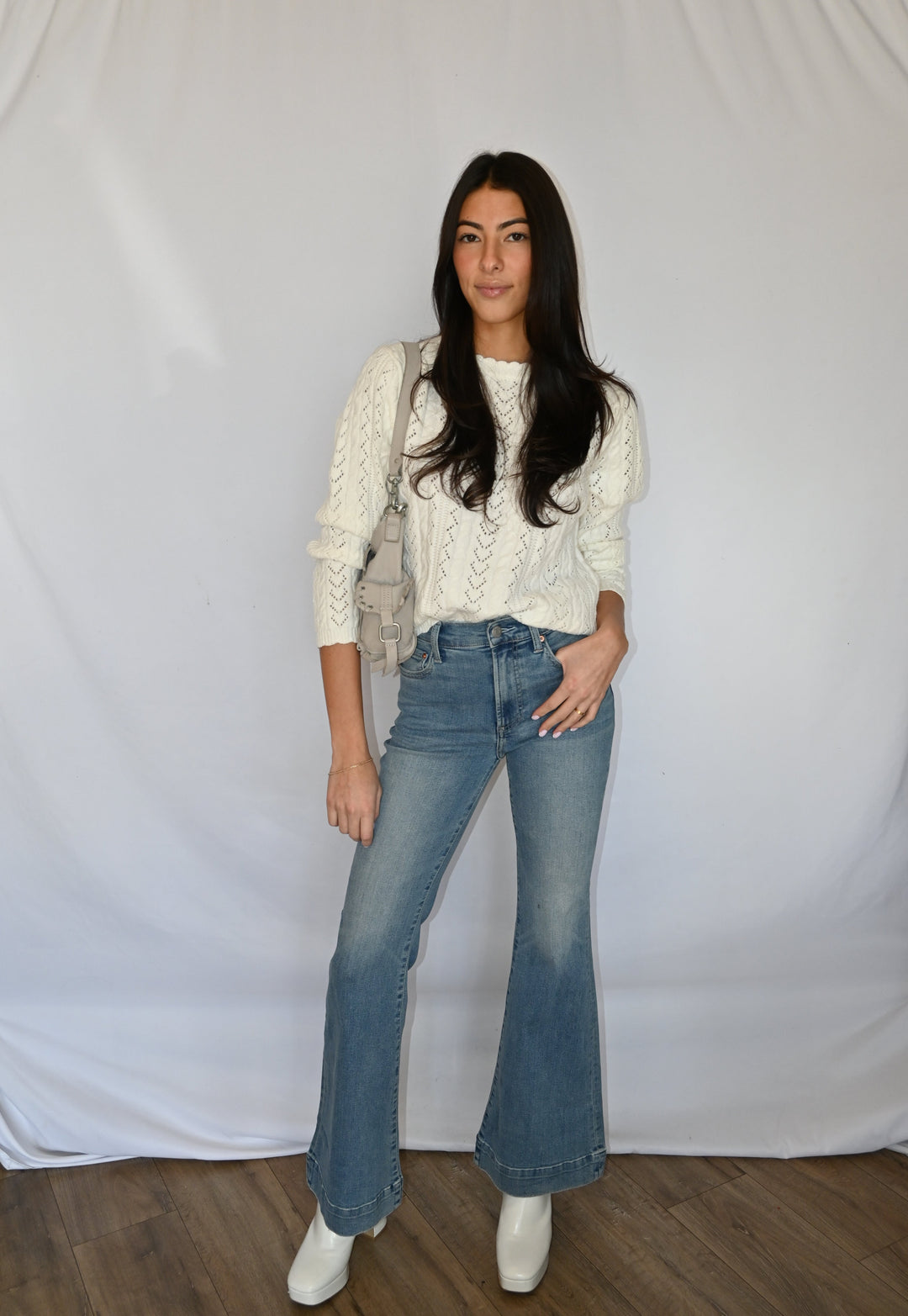 Kinsley Mid Rise Ultra Flare Jeans