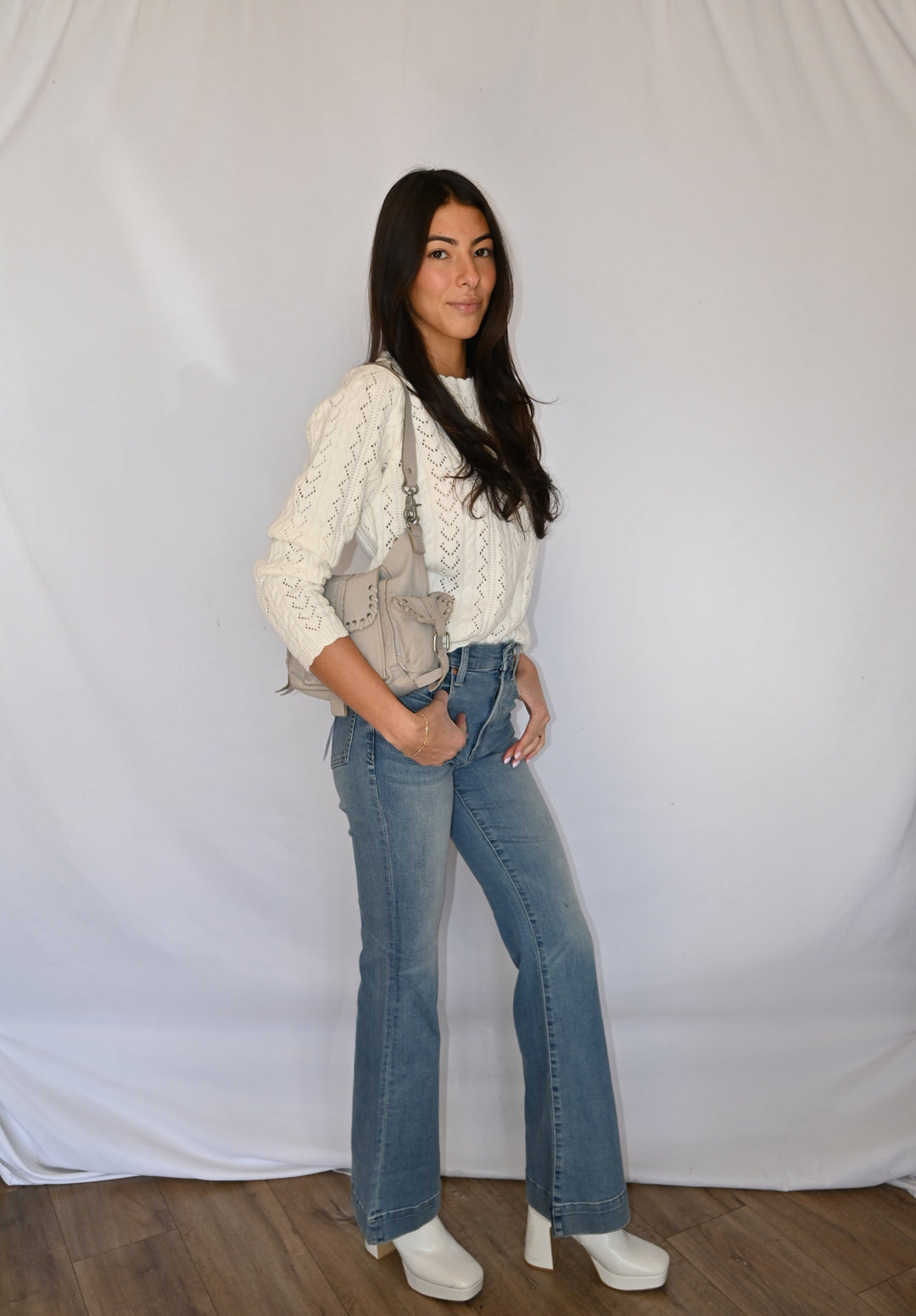 Kinsley Mid Rise Ultra Flare Jeans