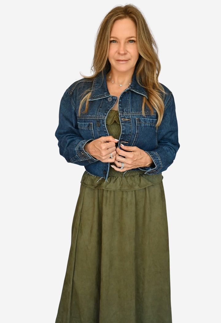 Dallas Crop Denim Jacket