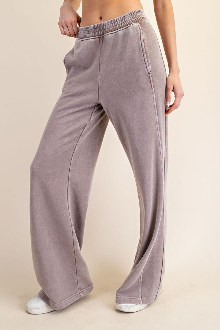 French Terry Wide Leg Pant