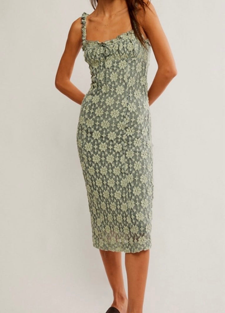 Lucinda Lace Midi Dress