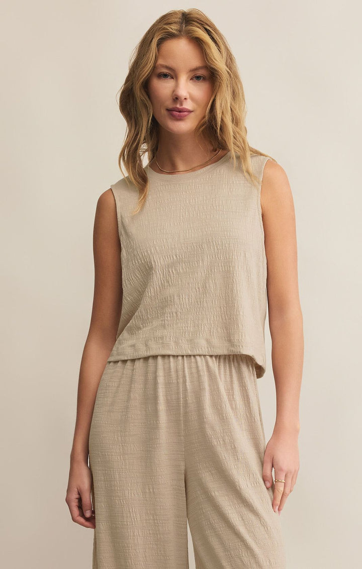 Sloane Textured Sleeveless Top