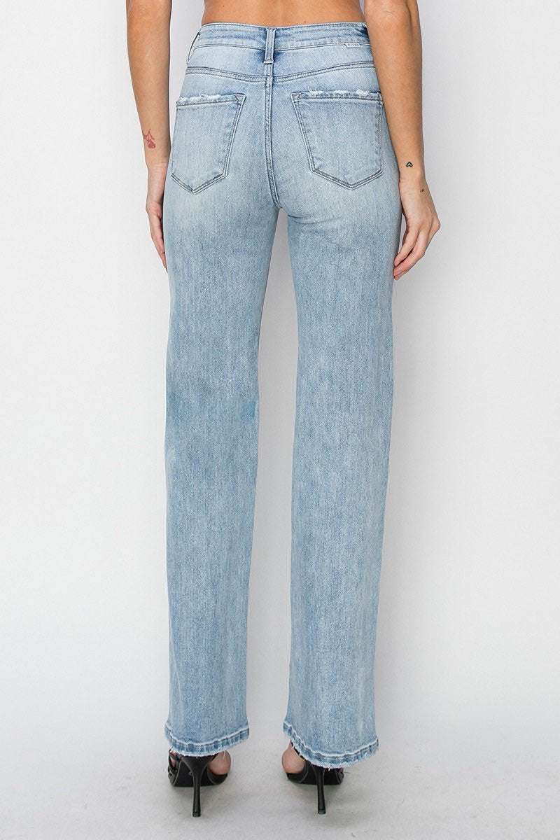 Kehlani High Rise Straight Jeans