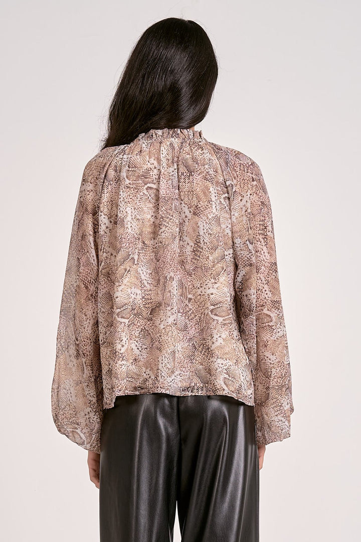 Sawyer Snakeskin Blouse