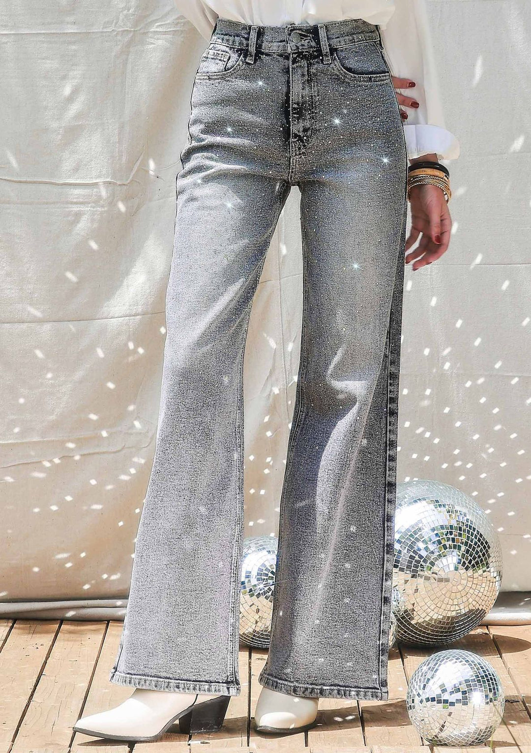 River Rhinestone Jeans
