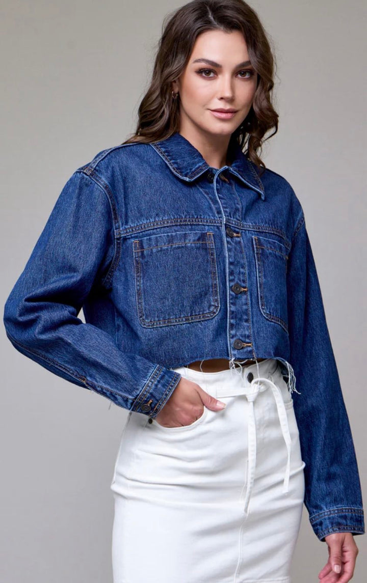 Dallas Crop Denim Jacket