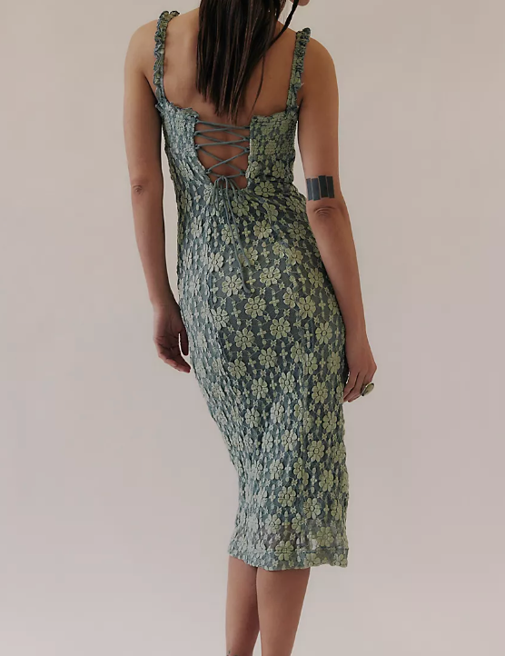 Lucinda Lace Midi Dress