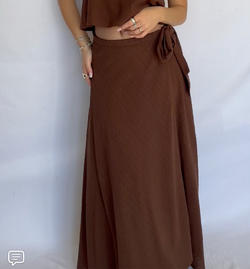 Salerno Wrap Midi Skirt