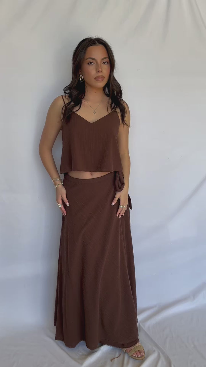 Salerno Wrap Midi Skirt