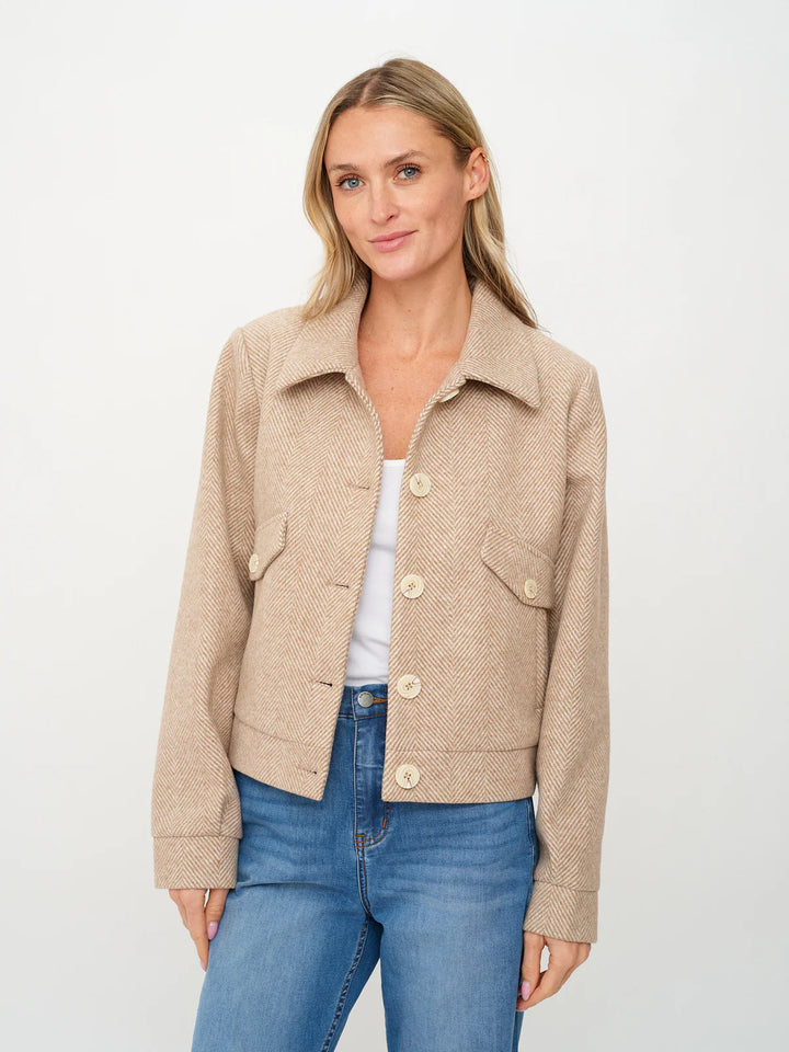 KATRINA HERRINGBONE JACKET