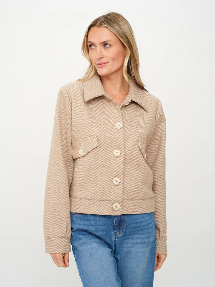 KATRINA HERRINGBONE JACKET