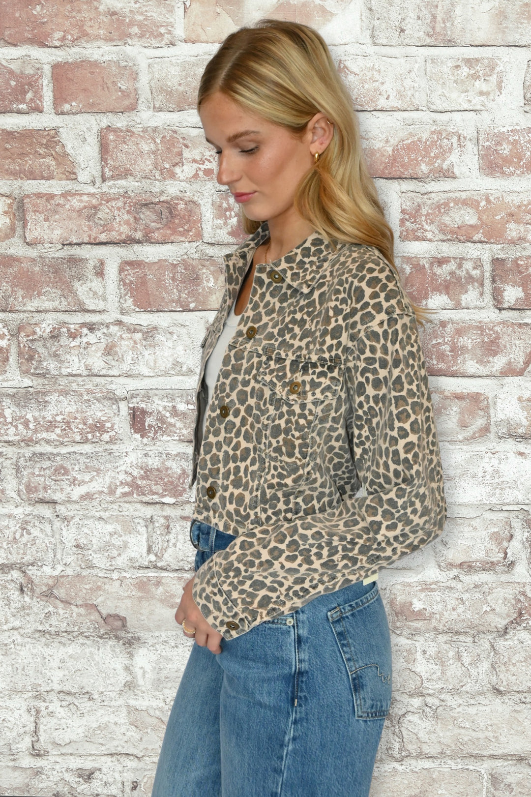 Lia Leopard Cropped Jacket