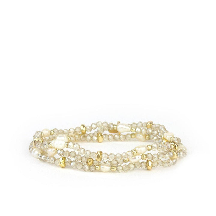 Pearl Crystal Stretch Bracelet
