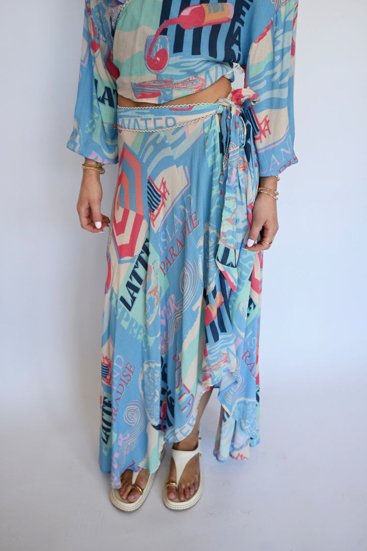 Vacay Mode High Low Skirt