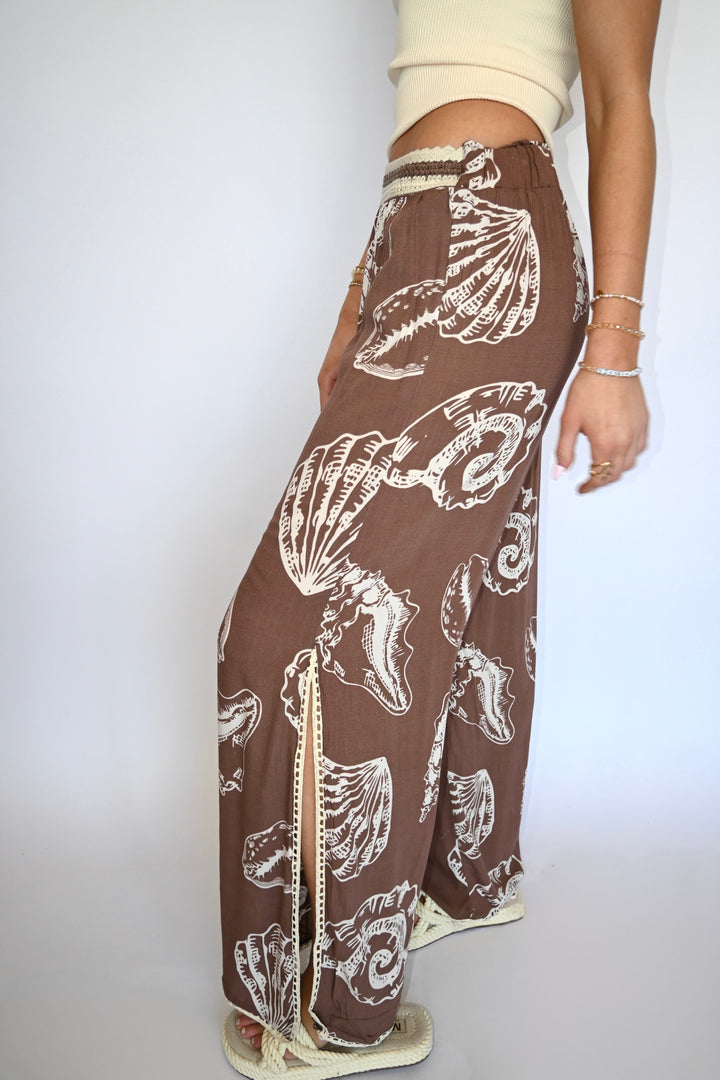 Hazelnut Shell Print Pants