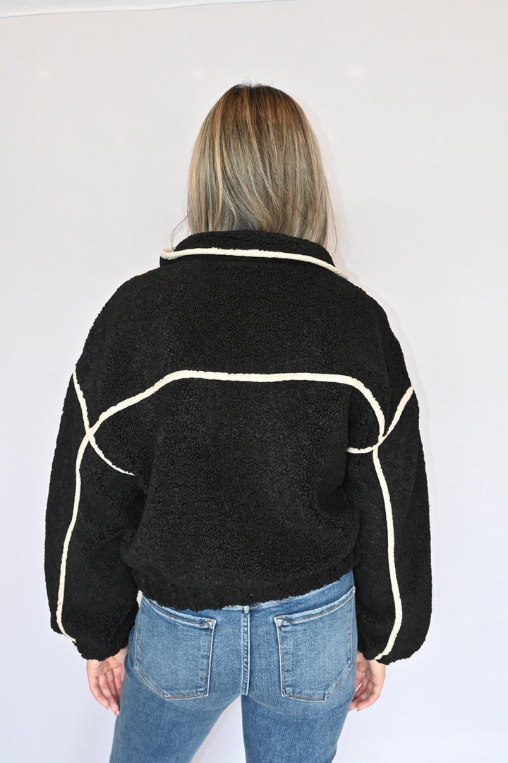 Jade Sherpa Bomber Jacket