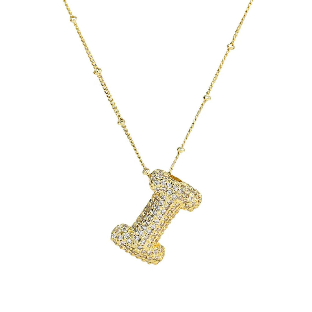 Bubble Initial Necklace
