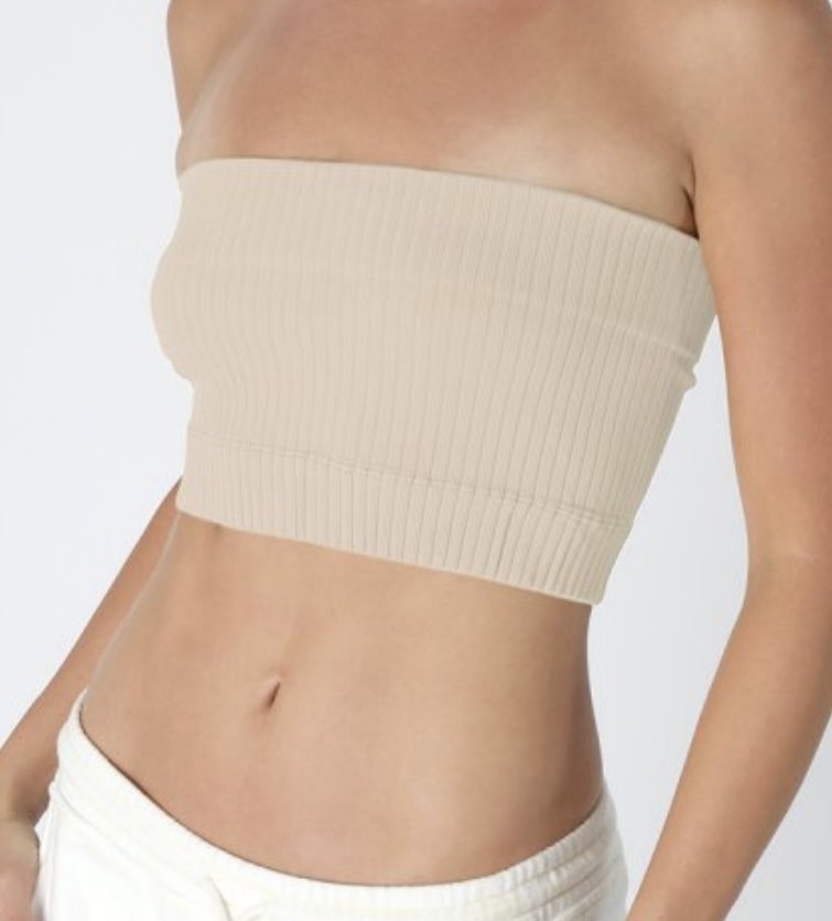 Wide Ribbed Tube Top