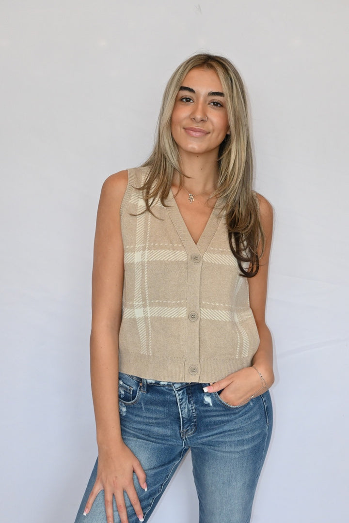 Oliver Plaid Sweater Vest