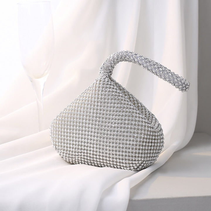 Rhinestone Minaudiere Evening Clutch Bag