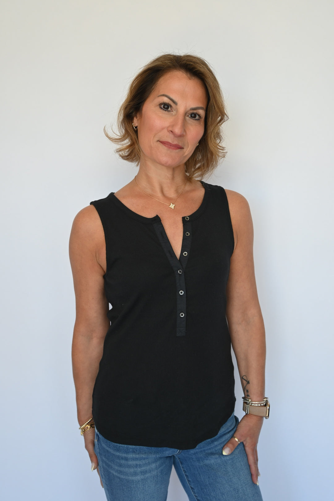 Rowan Rib Henley Tank