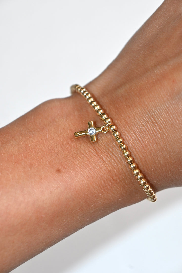 Grace Cross Charm Bracelet