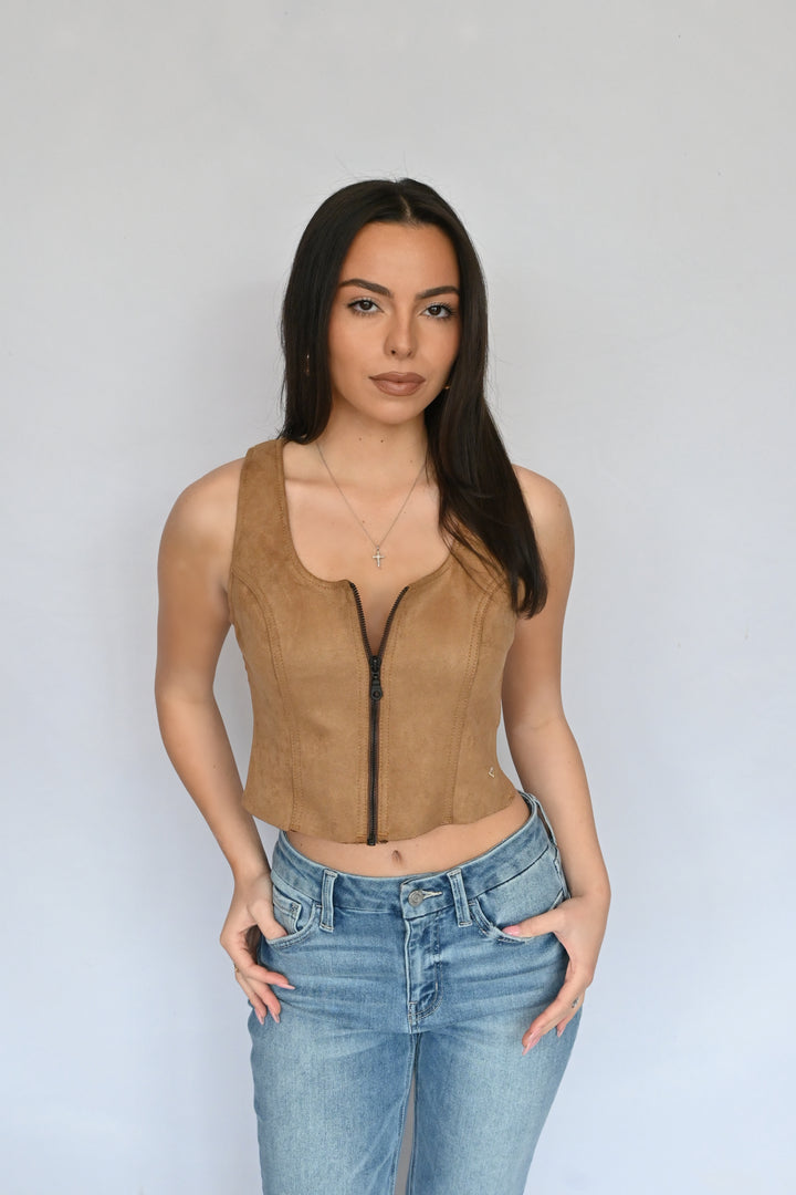 Rebel Suede Top