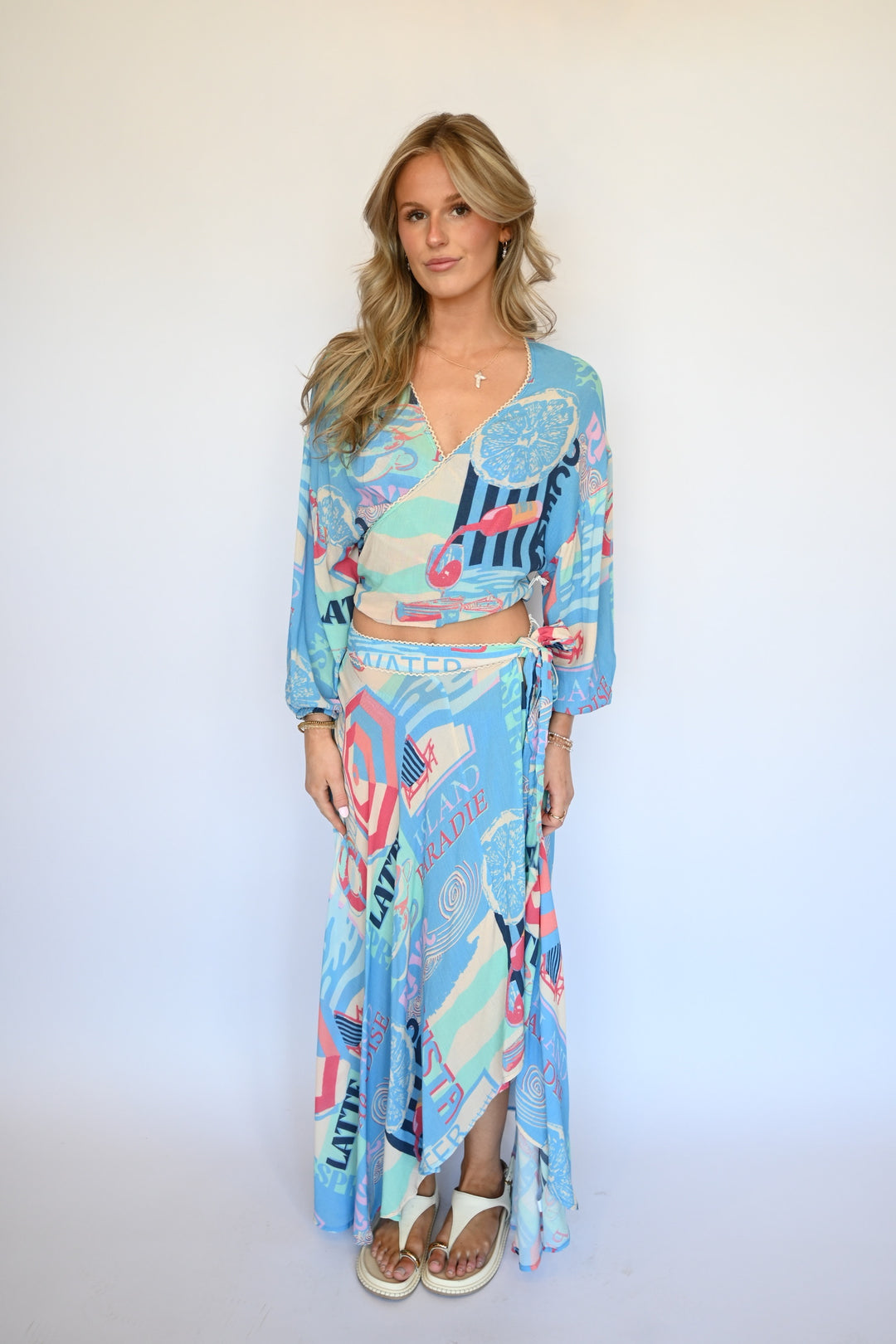 Vacay Mode Front Tie Top