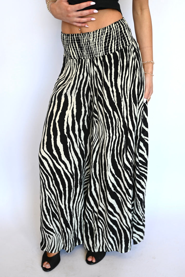 Dash Zebra Palazzo Pants