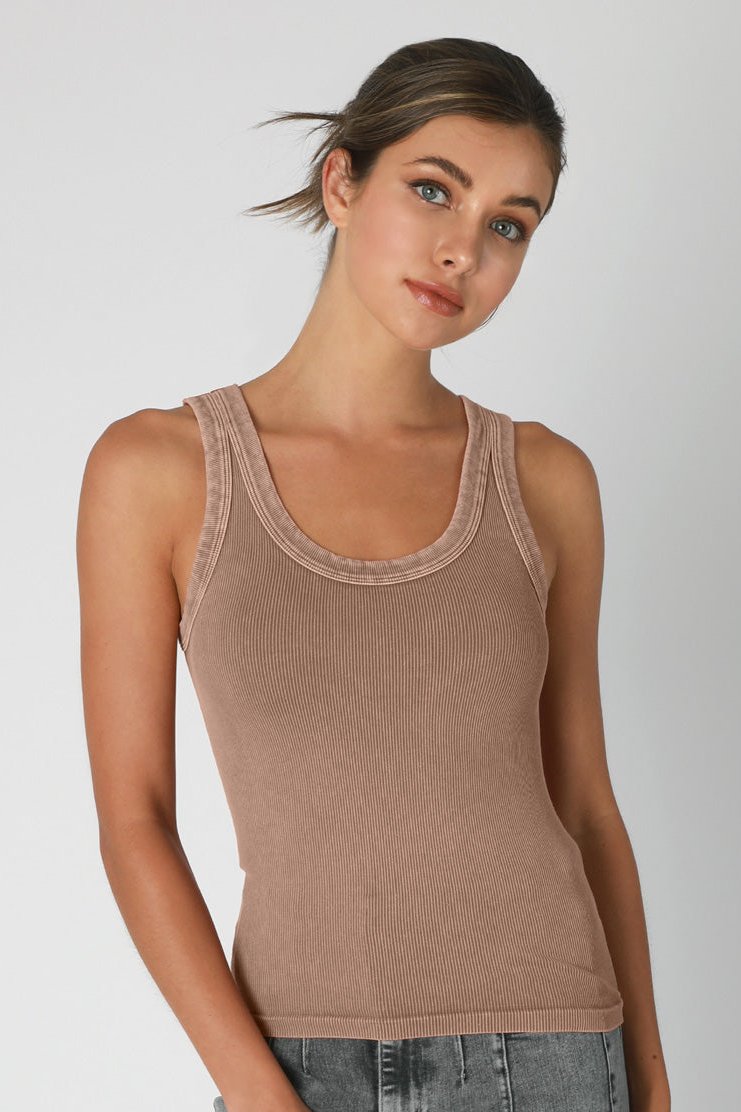 Vintage Reversible Ribbed Tank