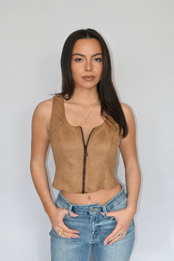Rebel Suede Top