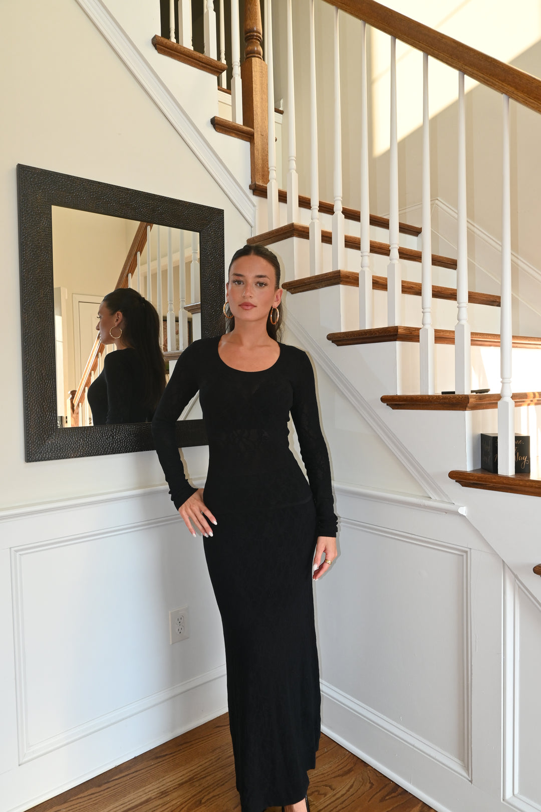 Tibi Mesh Maxi Skirt