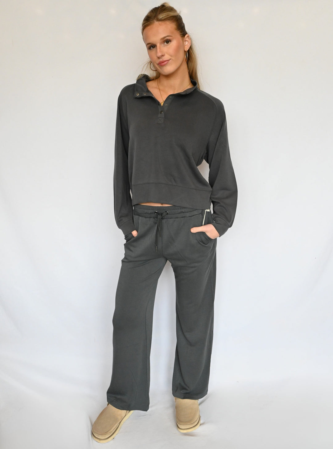 Graphite Cloud Pullover
