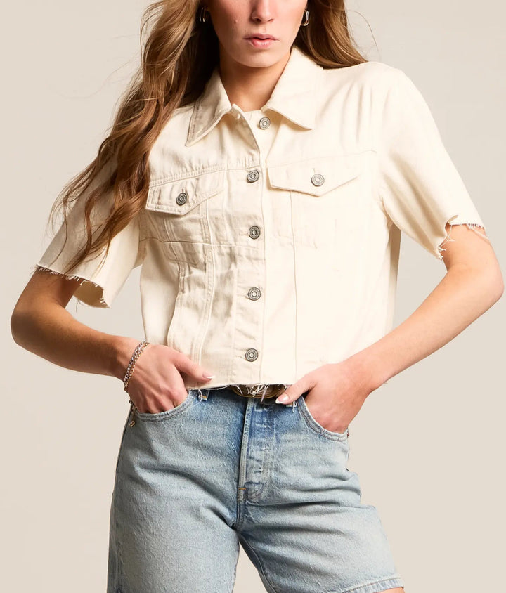 Casi Cropped Denim Jacket