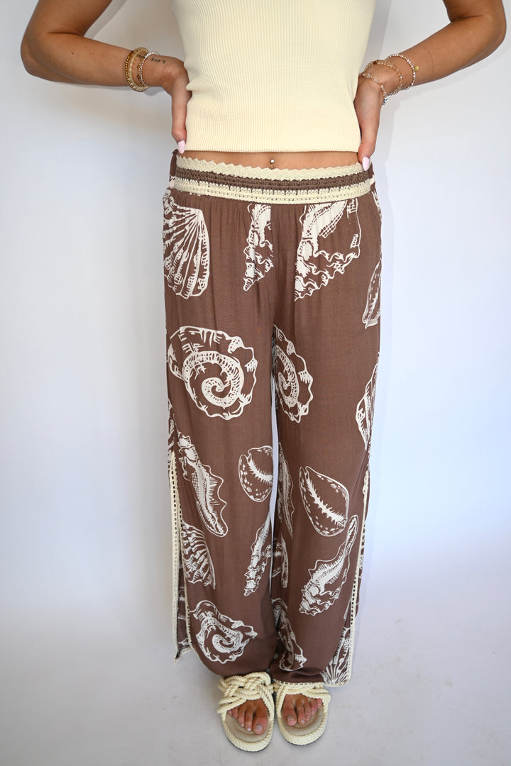 Hazelnut Shell Print Pants
